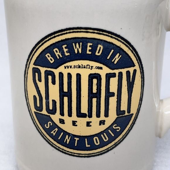 Schlafly Beer Stoneware Mug St. Louis MO Brewery 0.5L Sohm Large Nice! - Picture 8 of 8